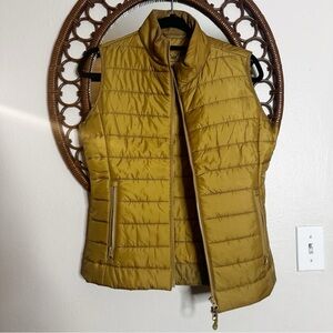 Ibkul Quilted Puffer Vest yellow Mustard size S